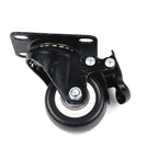4 pcs 1.5" Heavy Duty Swivel Caster Wheels Brake Swivel Wheels