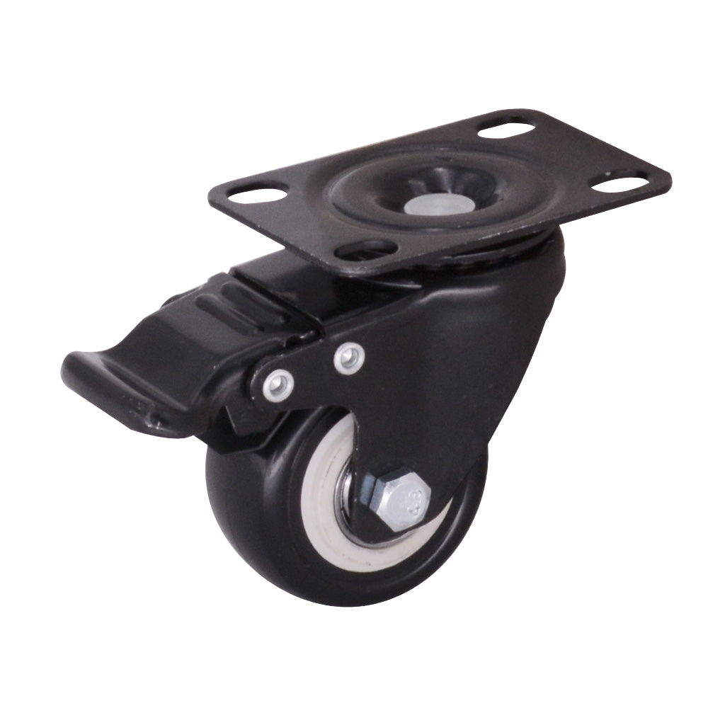 4 pcs 1.5" Heavy Duty Swivel Caster Wheels Brake Swivel Wheels