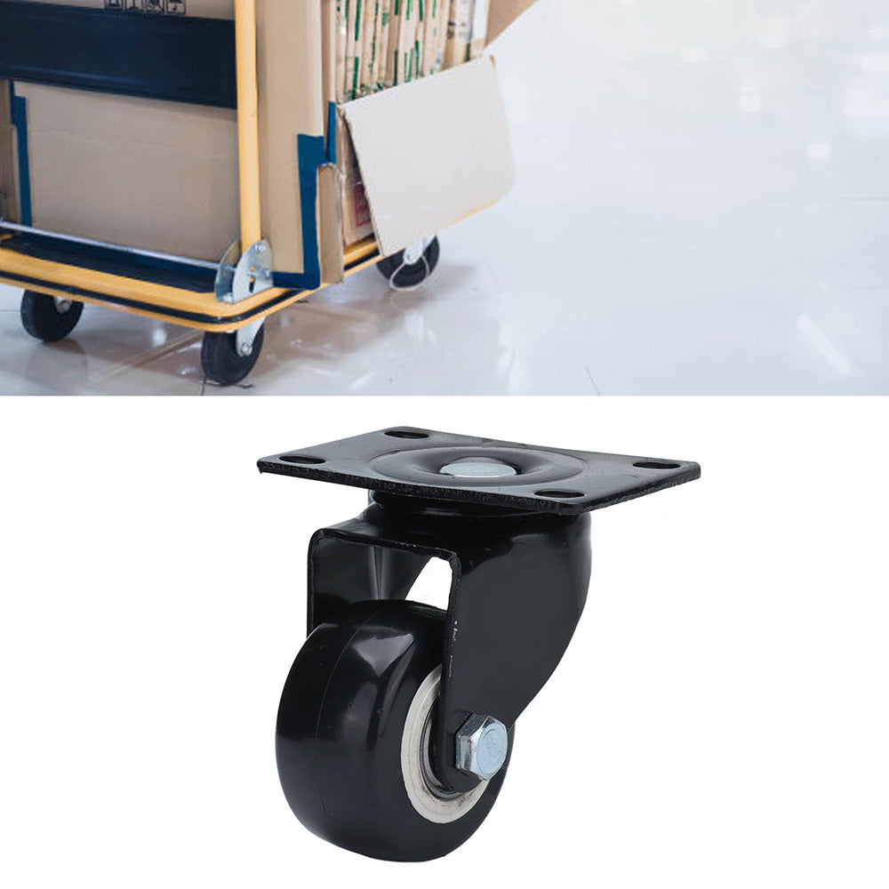 4 pcs 2" Heavy Duty Swivel Castor Wheels Trolley Furniture Caster Without Brake