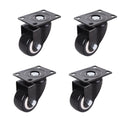 4 pcs 2" Heavy Duty Swivel Castor Wheels Trolley Furniture Caster Without Brake