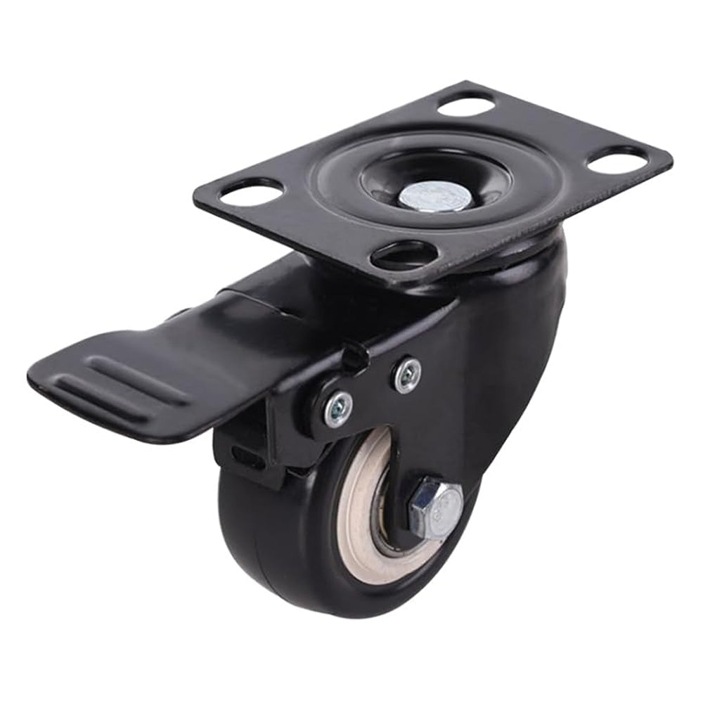 4 Pcs 2" Heavy Duty Swivel Castor Wheels Trolley Furniture Caster With Brake
