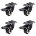 4 Pcs 2" Heavy Duty Swivel Castor Wheels Trolley Furniture Caster With Brake