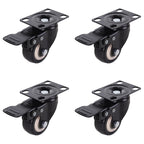 4 Pcs 2" Heavy Duty Swivel Castor Wheels Trolley Furniture Caster With Brake