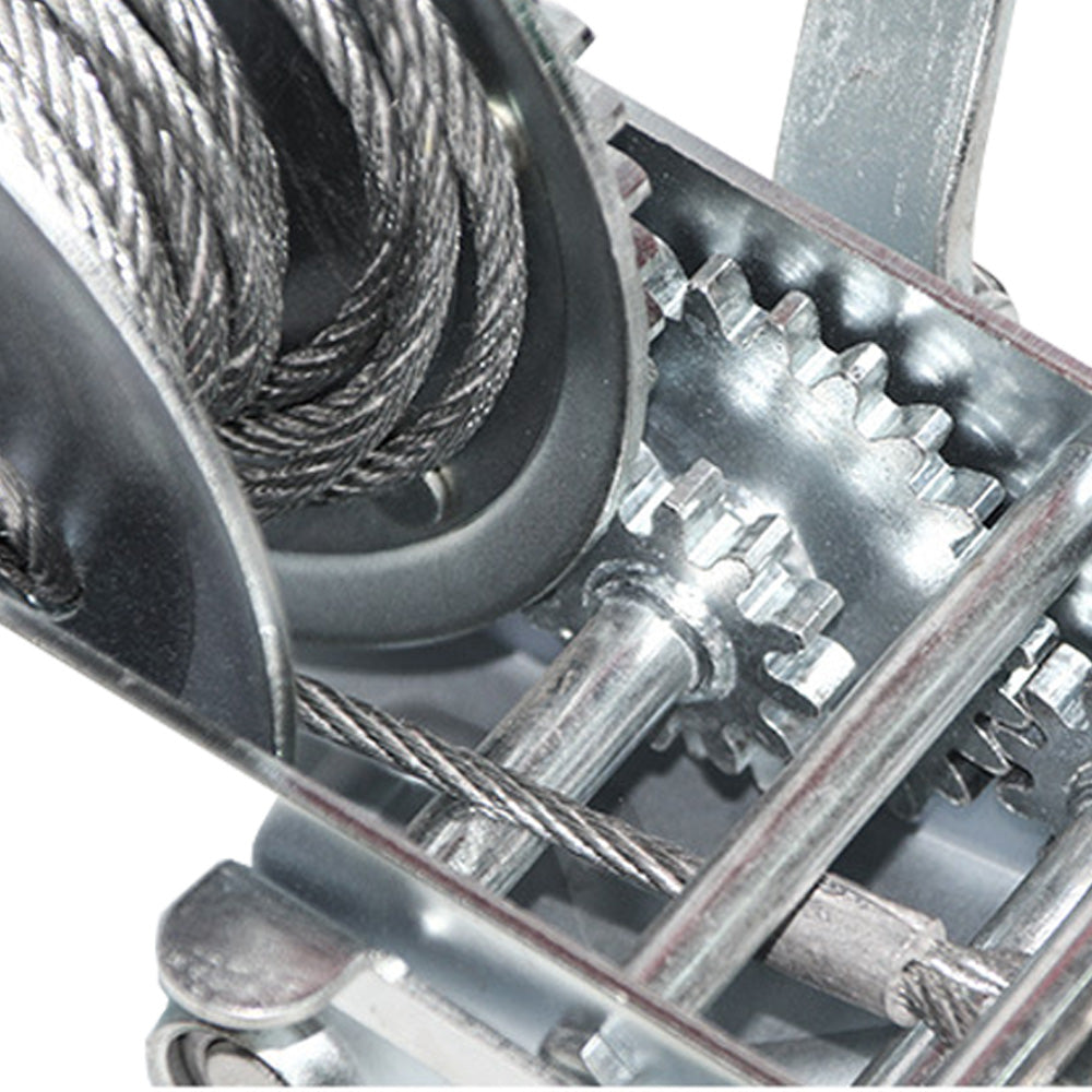 3000LBS self-locking Hand Winch  5mm x10m Steel Cable for Boat Trailer Truck