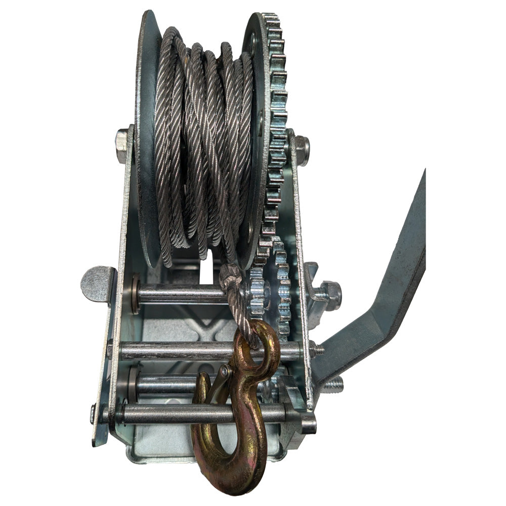 3000LBS self-locking Hand Winch  5mm x10m Steel Cable for Boat Trailer Truck