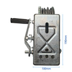 3000LBS self-locking Hand Winch  5mm x10m Steel Cable for Boat Trailer Truck
