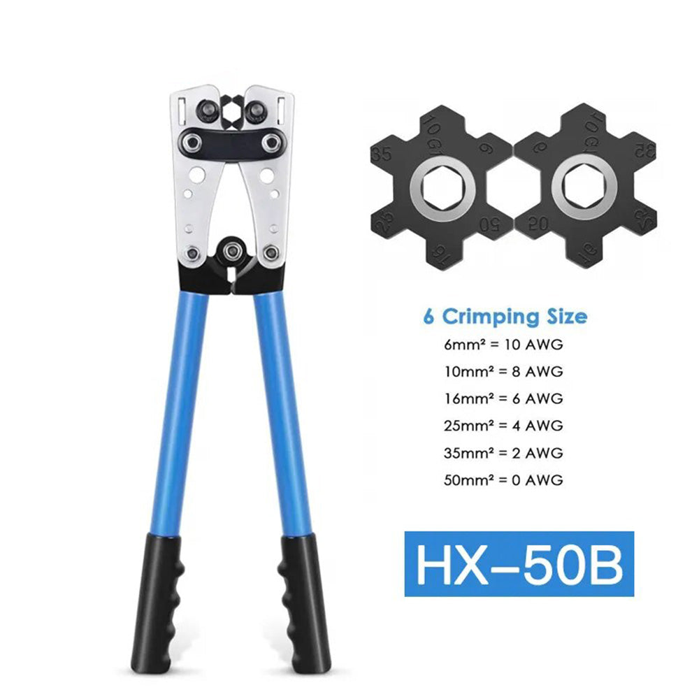 HX-50B 2x Heavy Duty crimping crimper hand ratchet terminal crimp pliers