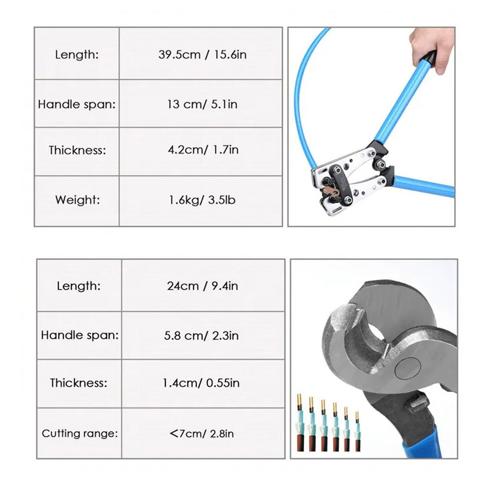 HX-50B 2x Heavy Duty crimping crimper hand ratchet terminal crimp pliers