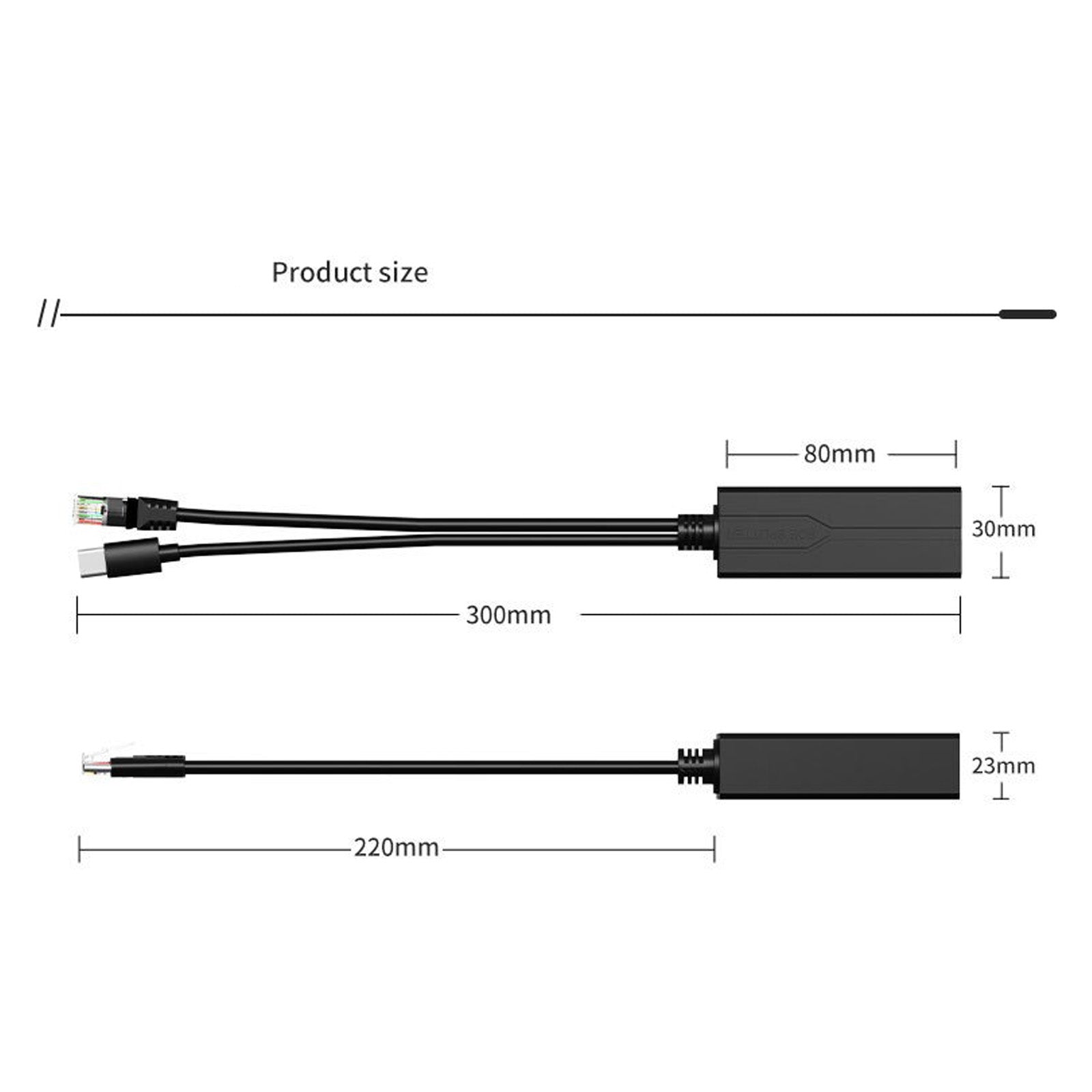 48V to 5V Gigabit PoE Splitter â€?USB-C 5V/3.5A Output