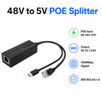 48V to 5V Gigabit PoE Splitter â€?USB-C 5V/3.5A Output