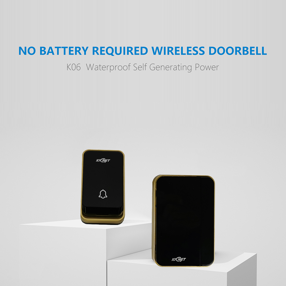 K06  Waterproof Self Generating Power No Battery Required Wireless Doorbell