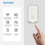 K06  Waterproof Self Generating Power No Battery Required Wireless Doorbell