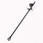 4 Pcs 30" Long Black Ground Anchor Heavy Duty Anchor Hook Solid Steel Shaft