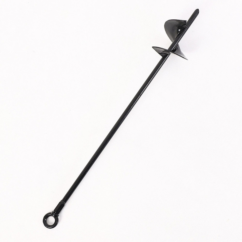 4 Pcs 30" Long Black Ground Anchor Heavy Duty Anchor Hook Solid Steel Shaft