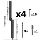 4 Pcs Fence Post Repair Kit Heavy Duty Fence Posts Anchor