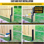 4 Pcs Fence Post Repair Kit Heavy Duty Fence Posts Anchor