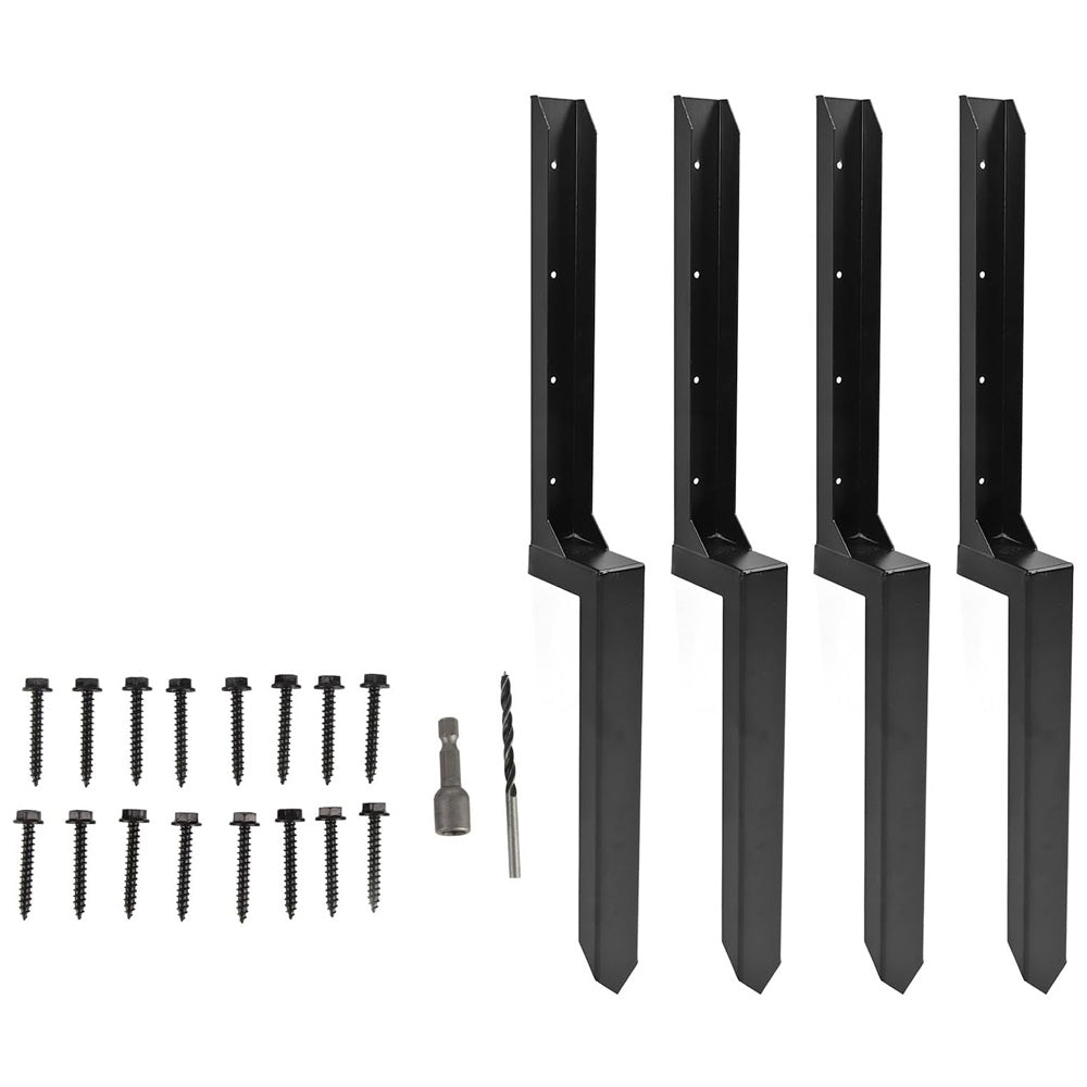 4 Pcs Fence Post Repair Kit Heavy Duty Fence Posts Anchor