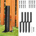 4 Pcs Fence Post Repair Kit Heavy Duty Fence Posts Anchor