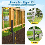 4 Pcs Fence Post Repair Kit Heavy Duty Fence Posts Anchor