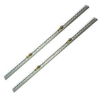 2Pcs 1M Sloped Edges Anchor Track 4 pcs Double Stud Fittings