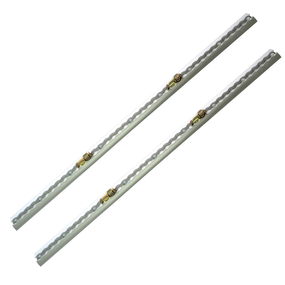 2Pcs 1M Sloped Edges Anchor Track 4 pcs Double Stud Fittings