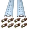2Pcs 1.8M Sloped Edges Anchor Track 8 pcs Double Stud Fittings