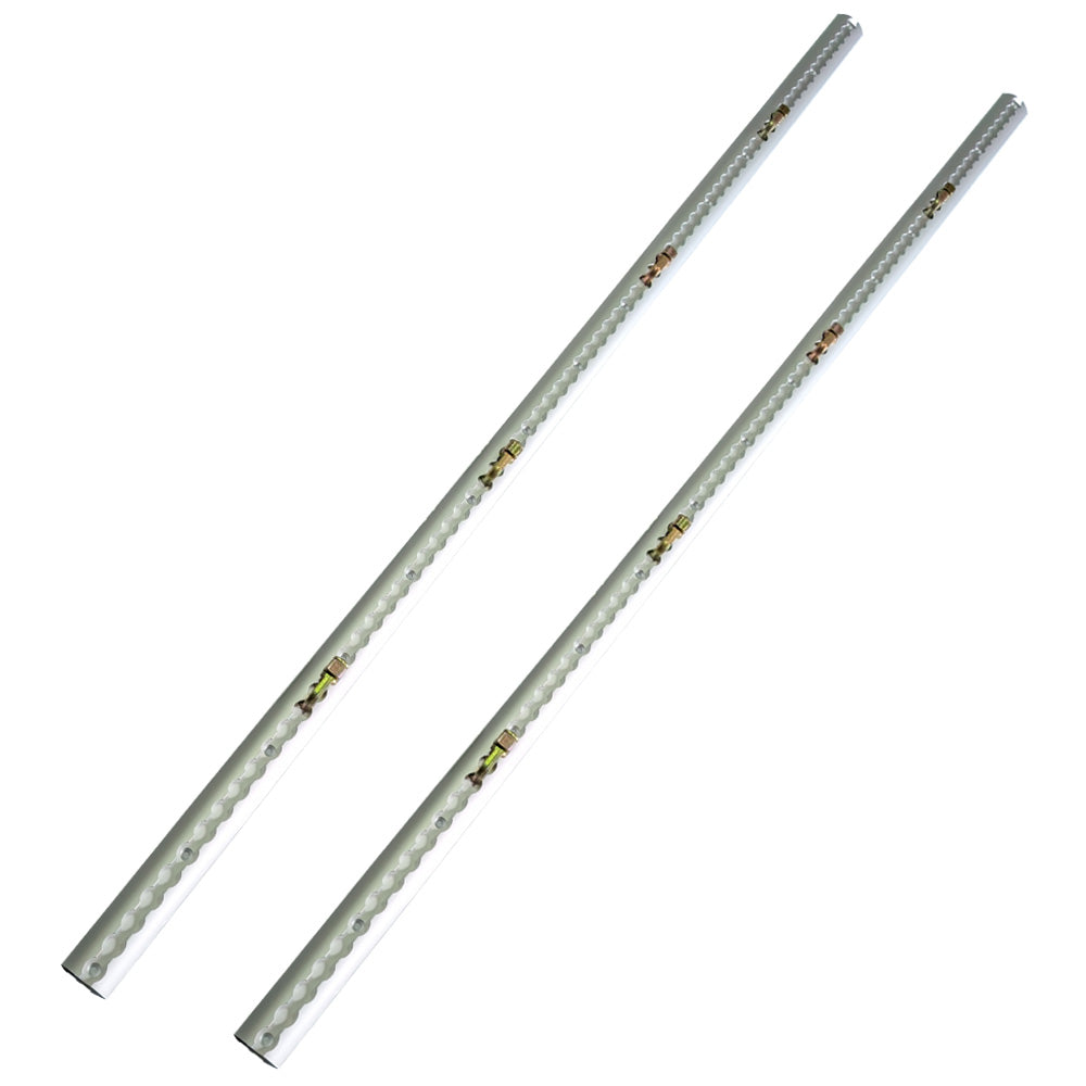 2Pcs 1.8M Sloped Edges Anchor Track 8 pcs Double Stud Fittings