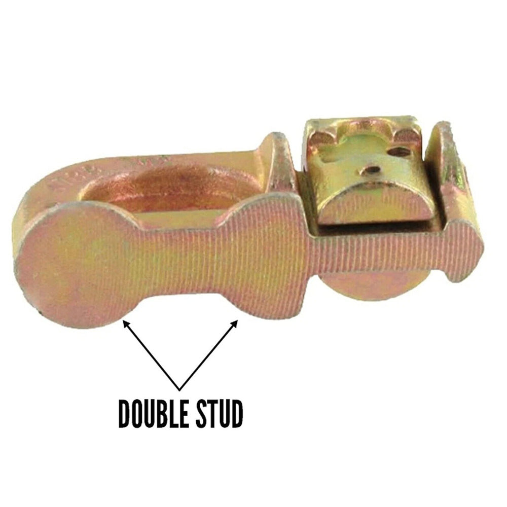 2Pcs 1M Sloped Edges Anchor Track 4 pcs Double Stud Fittings