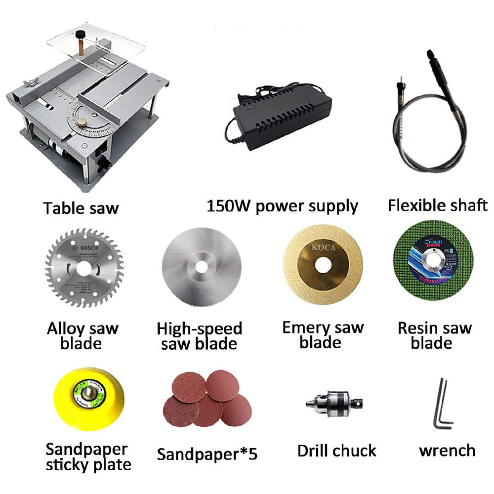 150W Mini Multi-function Table Saw Woodworking Household Mini Electric Saw