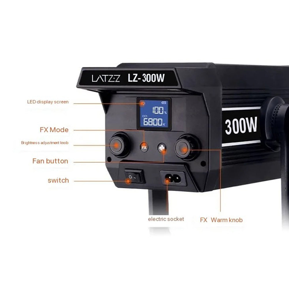 300W LED Photography Light 65cm Soft Mask 2.8 Meters Stand