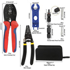 Solar Crimping Stripper and Cutter Tools 10pcs Solar Panel Cable Connectors