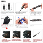 Solar Crimping Stripper and Cutter Tools 10pcs Solar Panel Cable Connectors