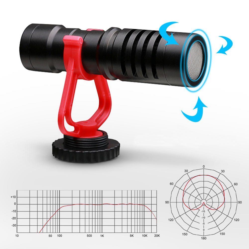  MG1 miniGun Direct Video Condenser Cardioid Microphone For Smartphones Camcorders DSLR