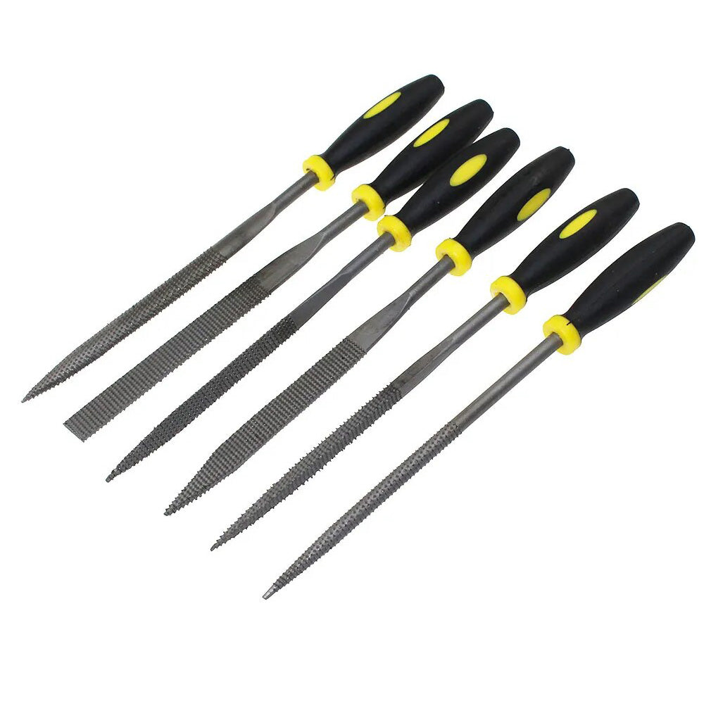 7" 180mm 6pcs Wood Carving Tools Metal File mini Needle Rasp