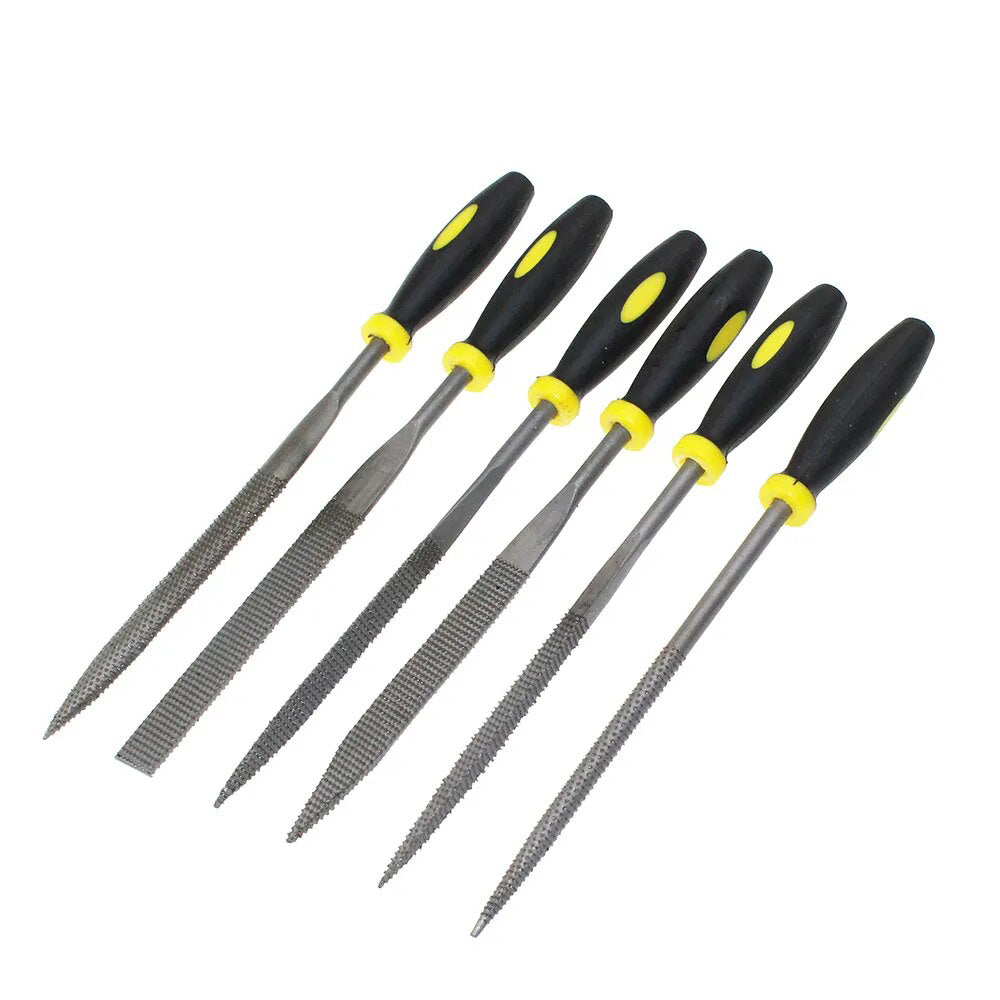 7" 180mm 6pcs Wood Carving Tools Metal File mini Needle Rasp