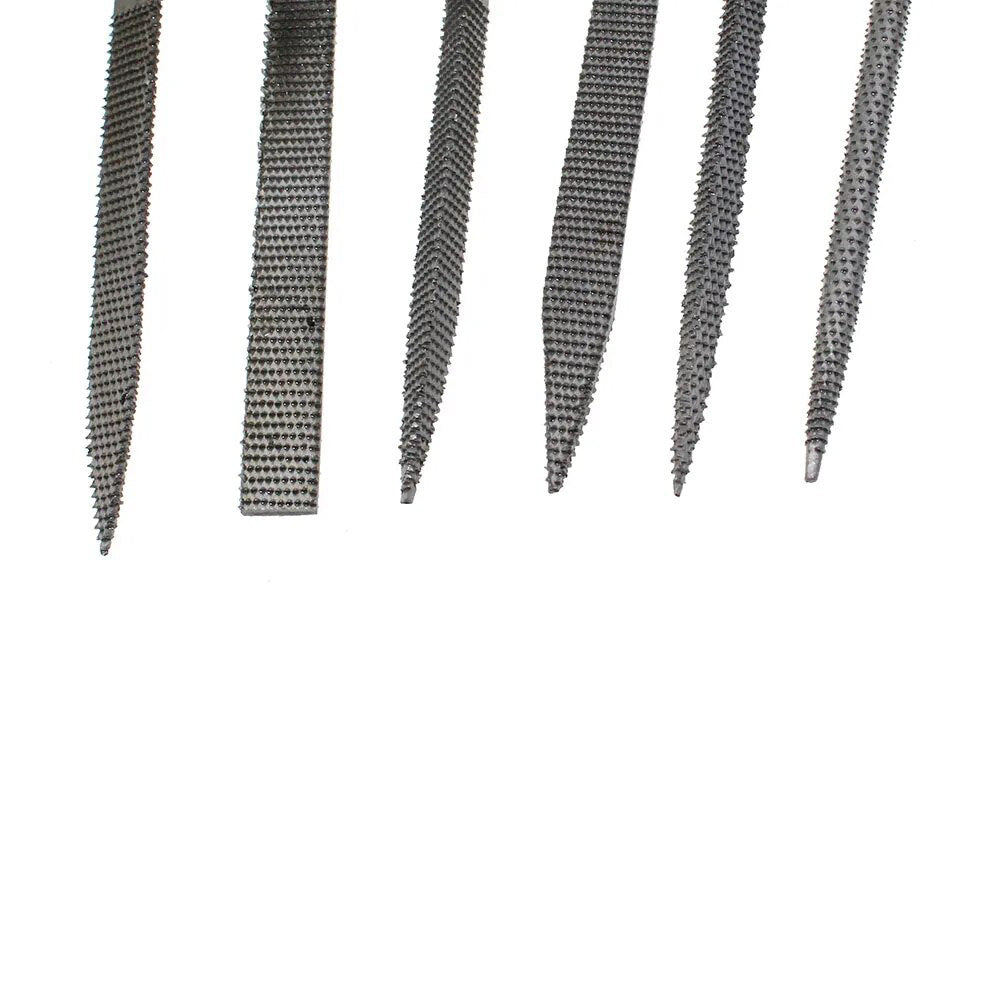 7" 180mm 6pcs Wood Carving Tools Metal File mini Needle Rasp
