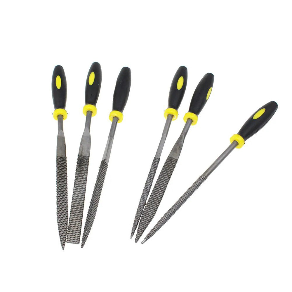 7" 180mm 6pcs Wood Carving Tools Metal File mini Needle Rasp