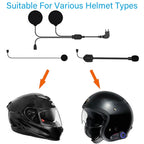 Maxto Motorcycle Helmet Headset Group Intercom With Camera 2K 1080P Wifi Video Recorder Bluetooth Interphone DVR IP67 Waterproof