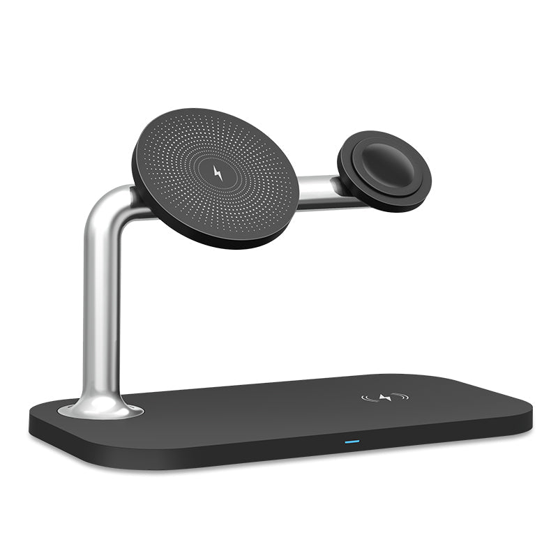 OJD-85 3 IN 1 Magnetic Wireless Charger Stand 15W Wireless Charger