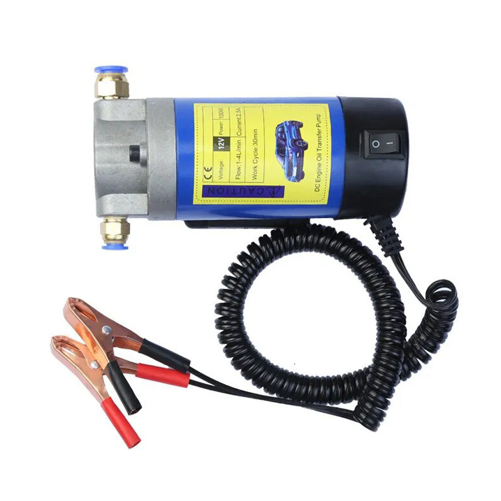DC 12V Electric Suction Transfer Change Pump Motor Oil Diesel Extractor Pump