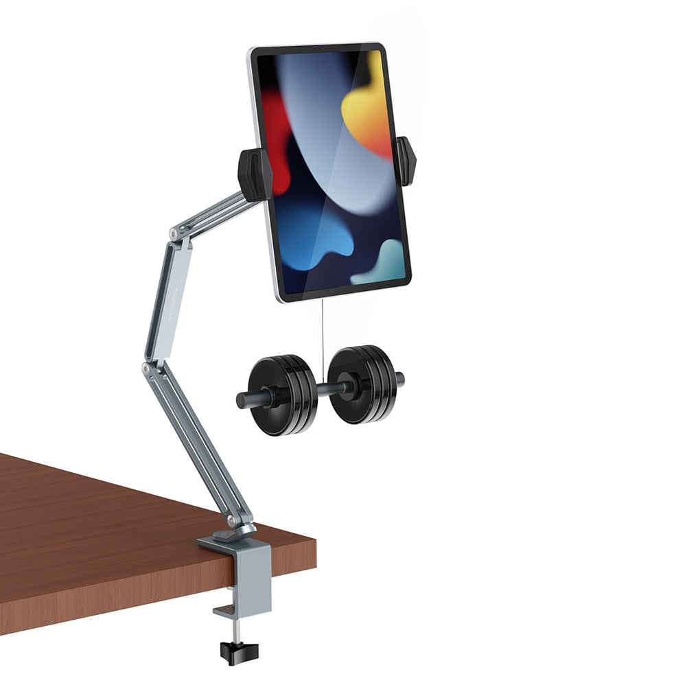 Adjustable Bed Tablet Phone Holder Desk Flexible Long Arm Lazy Clip Bracket