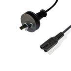 3m Mains Power Lead Flat Cord Cable AU 2-Pin to Figure 8 Plug 250V 7.5A