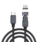 PD 100W Quick Rotating Magnetic Charger Cable 2m Type-C to Type-C