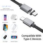 PD 100W Quick Magnetic Charger Cable 1.5m Type-C to Type-C