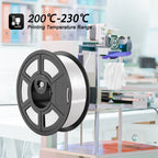 Silk PLA+ 3D Filament 1.75mm White 1KG/Roll