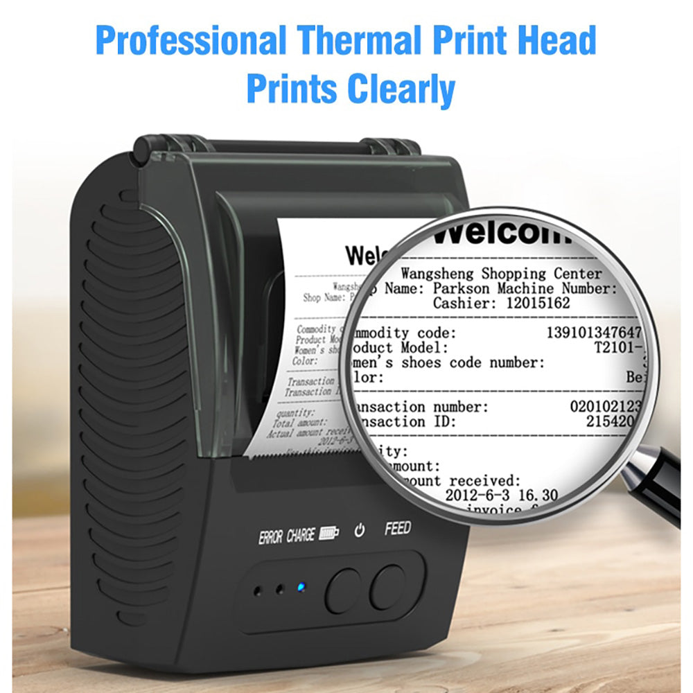 Mini  Portable Thermal Receipt Printer  BT 58mm Mobile Phone Android IOS PC
