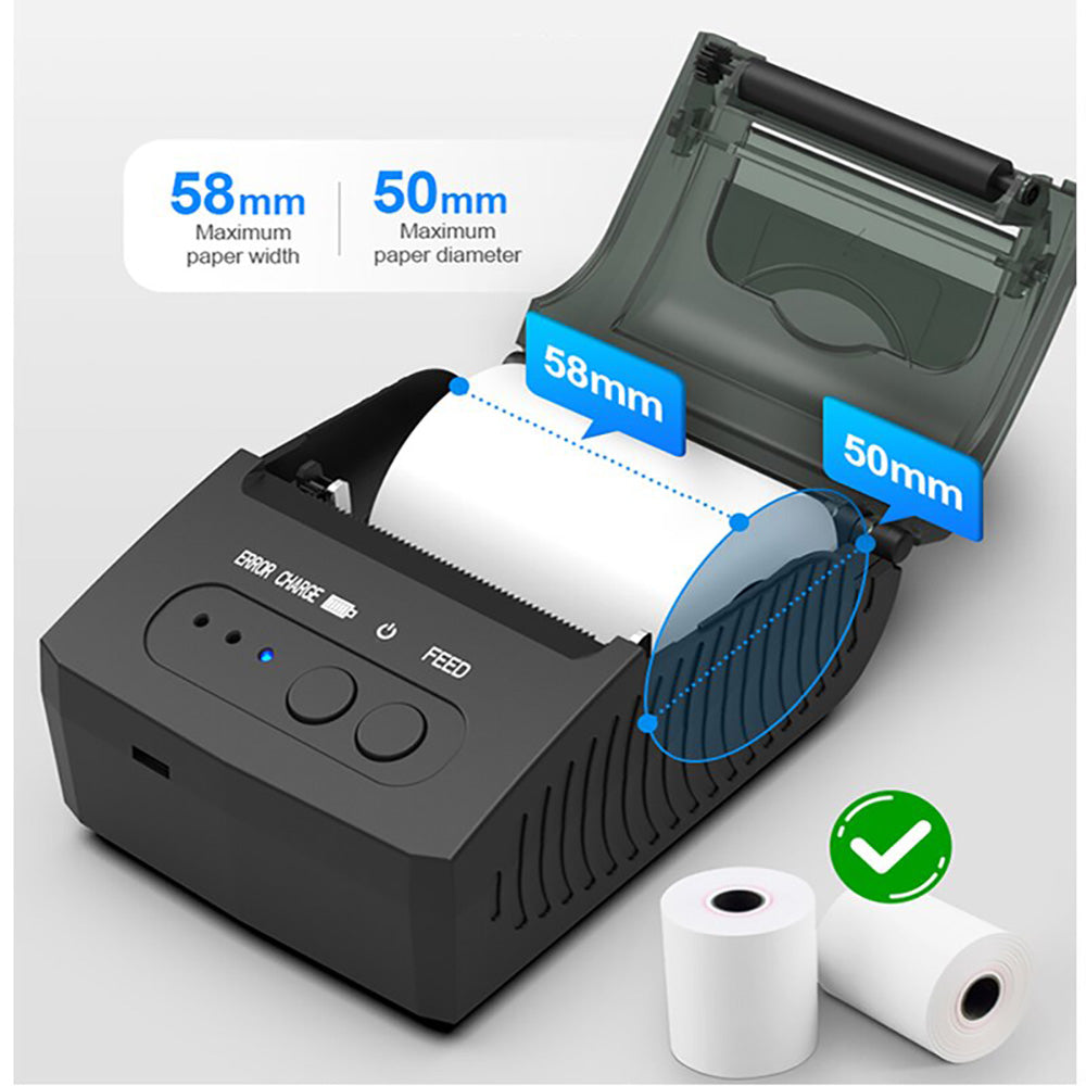 Mini  Portable Thermal Receipt Printer  BT 58mm Mobile Phone Android IOS PC