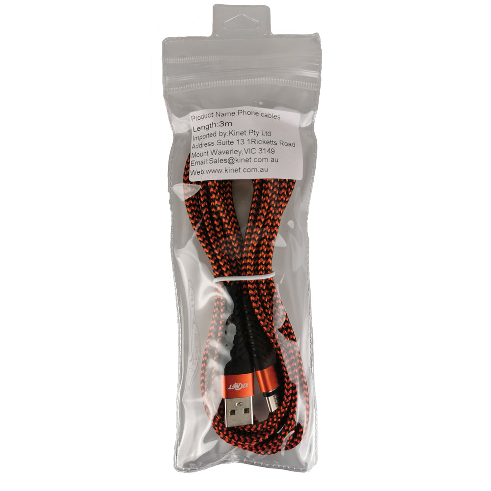Type-C Mermaid Red & Black Charging Cable