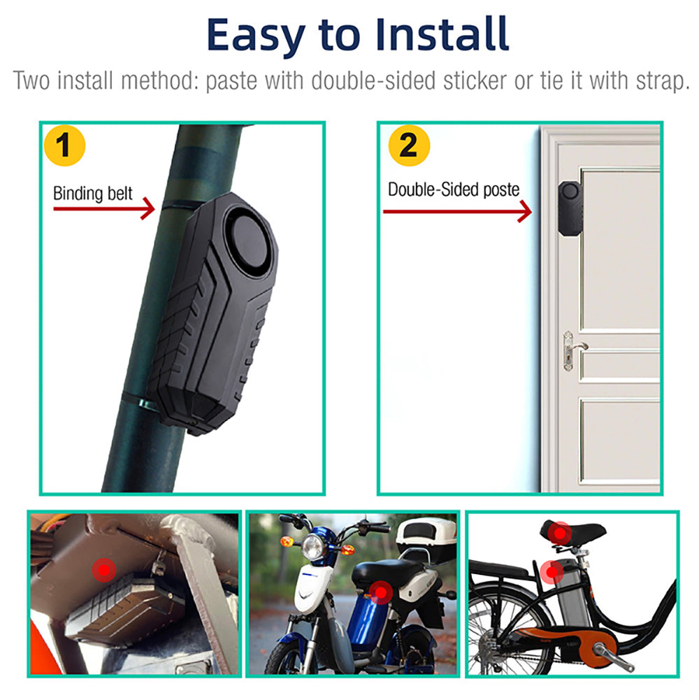 Bicycle Alarm  Anti-Theft for Bike Motorcycle Car Vehicles with Remote Control
