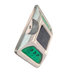 Solar Power Road Reflector Stud Waterproof Outdoor Warning Step Lights Green